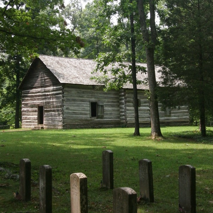 Exterior of the Old Mulkey Meetinghouse